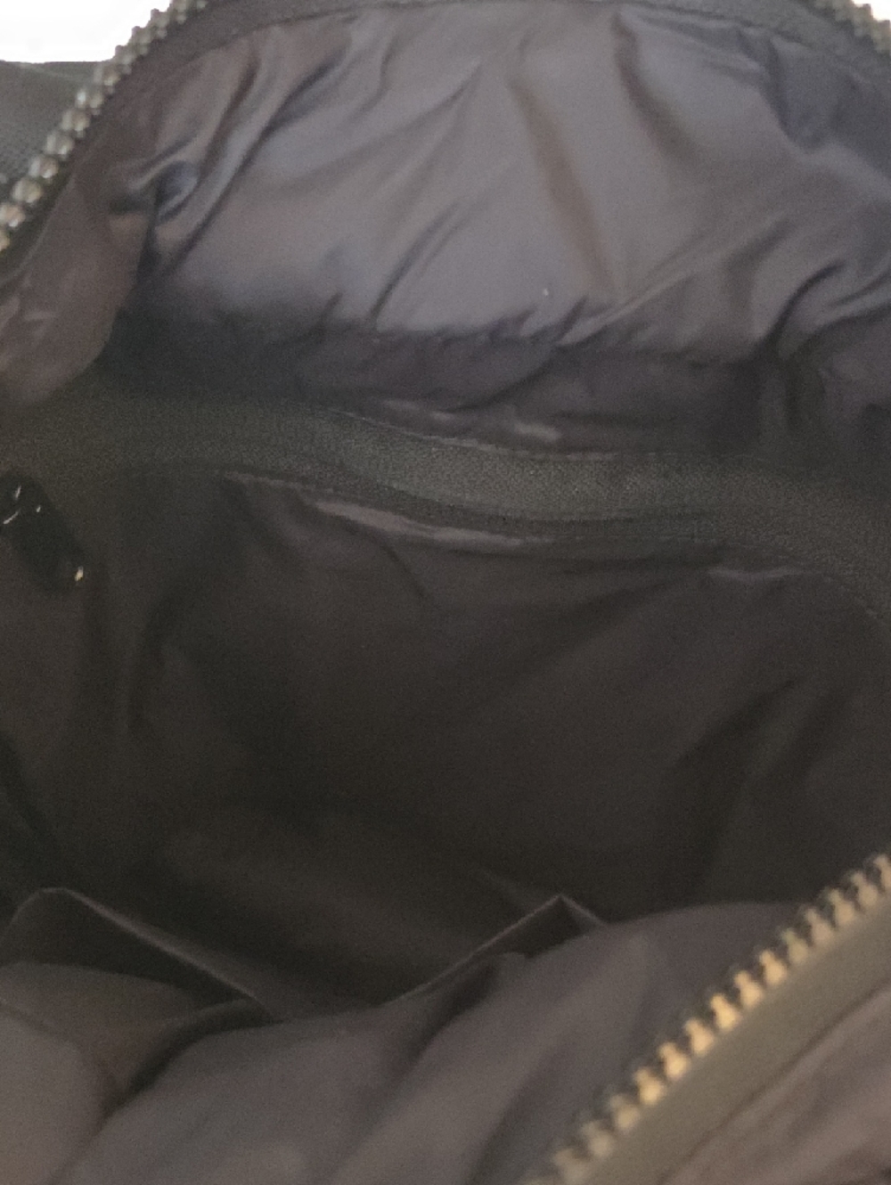 Landsend Black Quilted Puffer Crossbody Bag 8"x11" - Picture 3 of 6